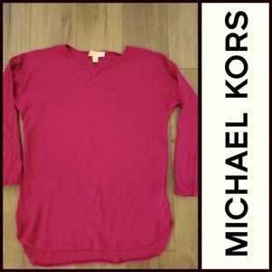 Michael Kors Dark Pink Sweater In Large